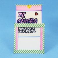 Tarjeta mágica que cambia de color para el Día de la Madre