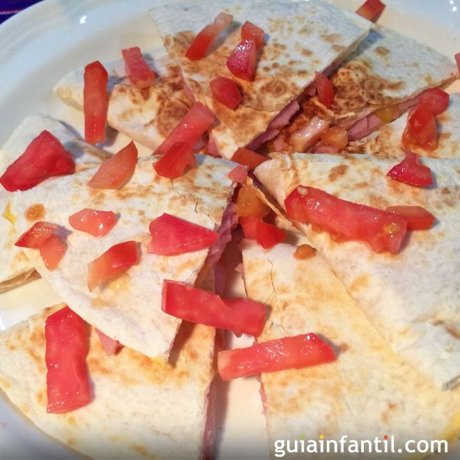 Cómo hacer quesadillas de jamón y queso paso a paso