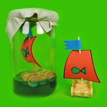 Cómo hacer un barco con corchos para que los niños jueguen