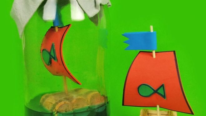 Cómo hacer un barco con corchos para que los niños jueguen
