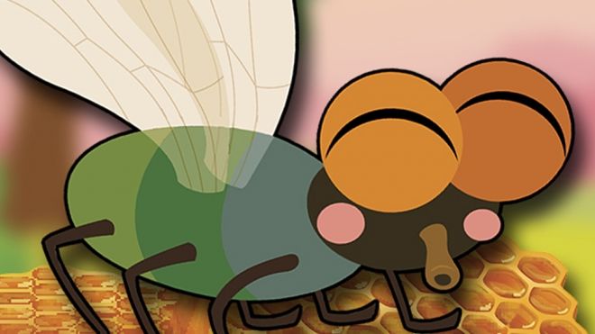 Fábula de La mosca y la miel para niños. Cuentos infantiles con moraleja