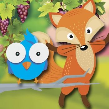 La zorra y las uvas en vídeo. Fábula con moraleja para niños