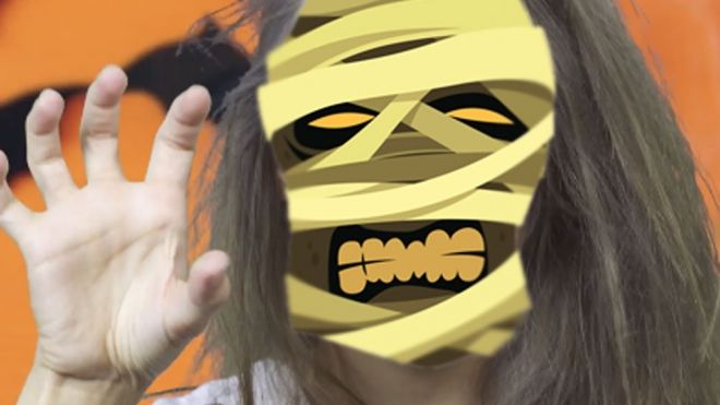 Peinado de zombi para Halloween. Peinados divertidos para niñas