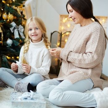 Peinados para niñas para Navidad