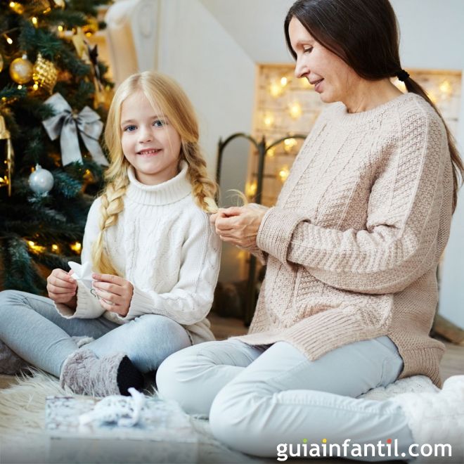 Peinados para niñas para Navidad