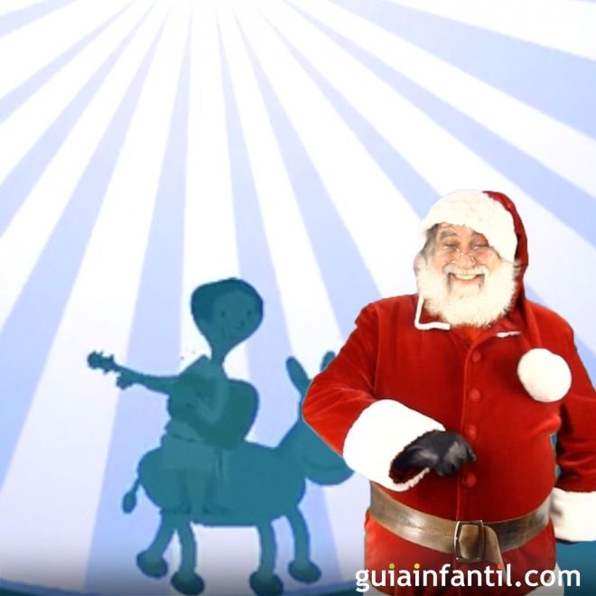 Mi burrito Sabanero con Papá Noel. Villancico para cantar con los niños