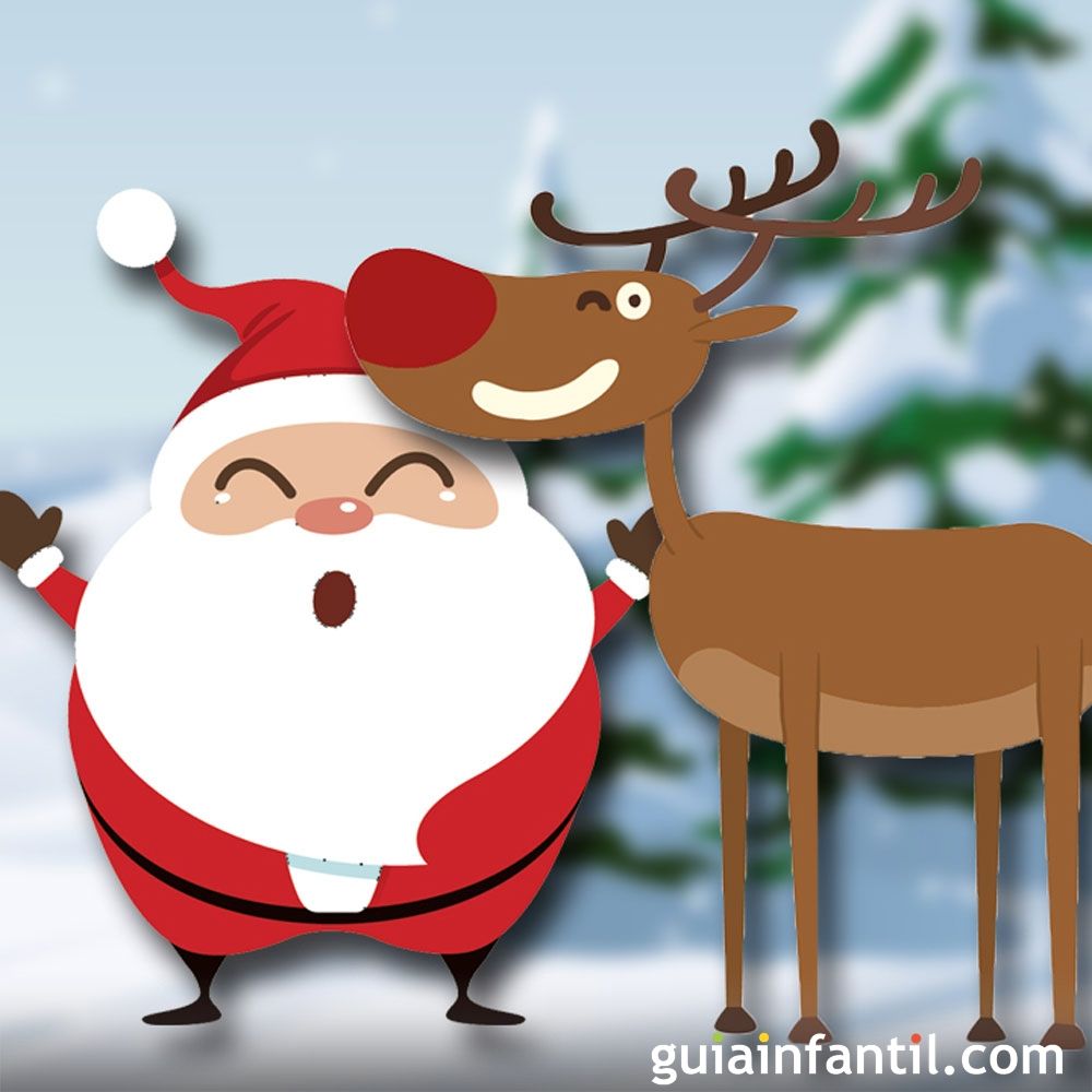 Dibujos Faciles Rudolph el reno de la nariz roja 4