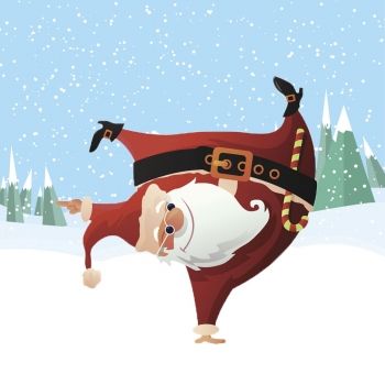 Villancicos bailados por Papá Noel para Navidad