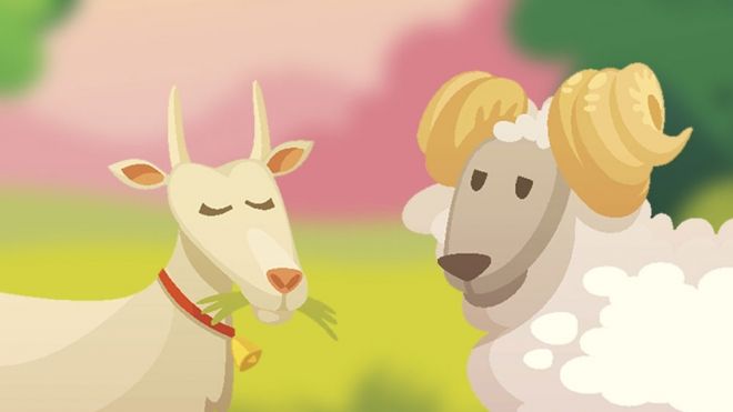 Fábula Las dos cabras para niños. Cuentos cortos con moraleja