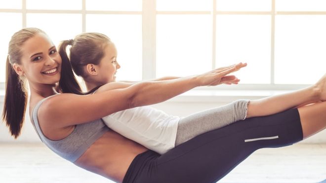 El barco. Postura de yoga para niños