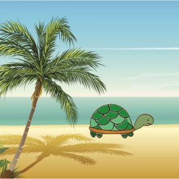 Cómo dibujar una tortuga. Dibujos para niños