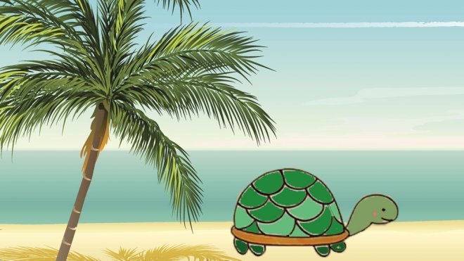 Cómo dibujar una tortuga. Dibujos para niños
