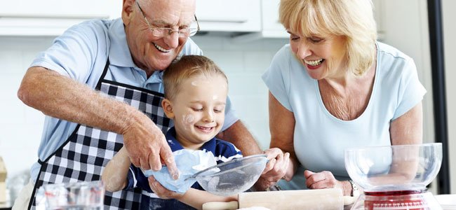 Niños menos obesos gracias a los abuelos