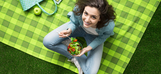 Adolescente vegetariano