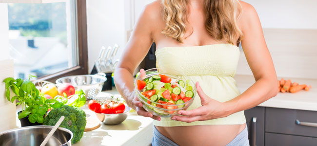 Dieta vegetariana en el embarazo