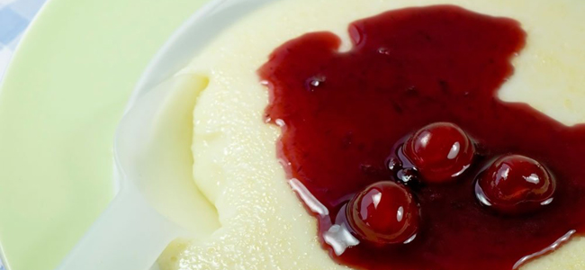 papilla cereza pera plátano