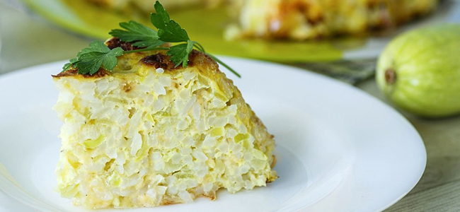 pastel arroz calabacín pastel arroz calabacín