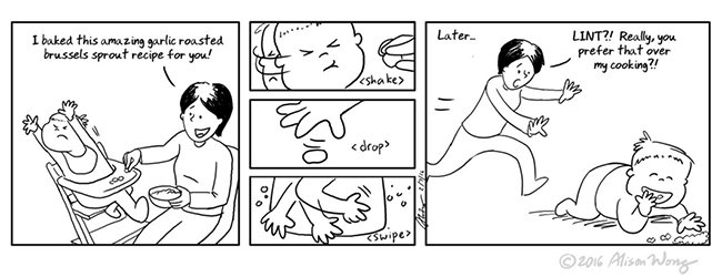 Tira cómica de Alison Wong sobre crianza