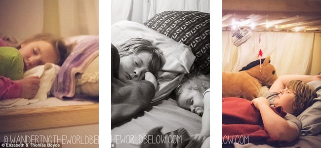 Una cama para el colecho Niños duermen en colech