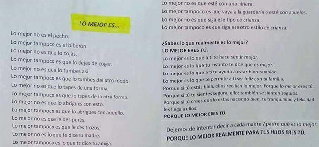 Lo mejor para los hijos