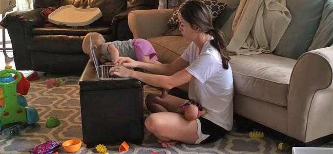 Mamás que trabajan en casa