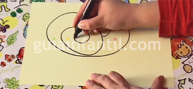 cómo hacer un dibujo de un caracol paso 1 cómo hacer un dibujo de un caracol paso 1