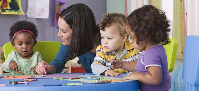 El comienzo del colegio Bebés en guardería