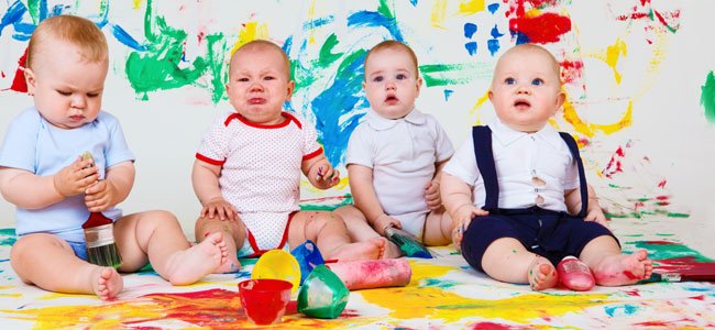 El primer día del bebé en la escuela