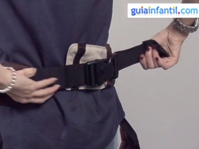 Cómo ajustar una mochila portabebés. Paso 2. Cómo ajustar una mochila portabebés. Paso 2.