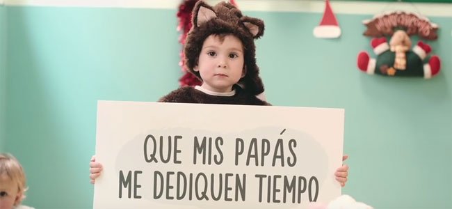 El mejor christmas de un bebé a su padre Felicitación navideña de los bebés a sus padres
