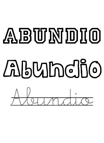 Abundio. Nombres para niños Abundio. Nombres para niños