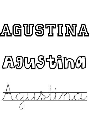 Agustina. Nombres para niñas Agustina. Nombres para niñas