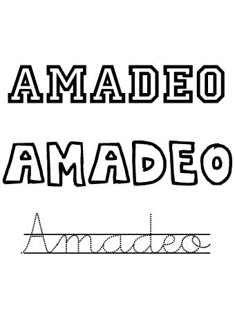 Amadeo. Nombres para niños Amadeo. Nombres para niños