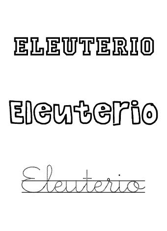 Eleuterio. Nombres para niños