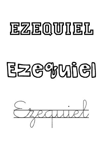 Nombres para niños. Ezequiel