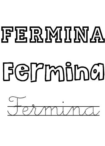 Fermina. Nombres para niños