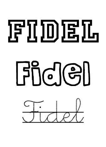 Fidel. Nombres para niños Fidel. Nombres para niños