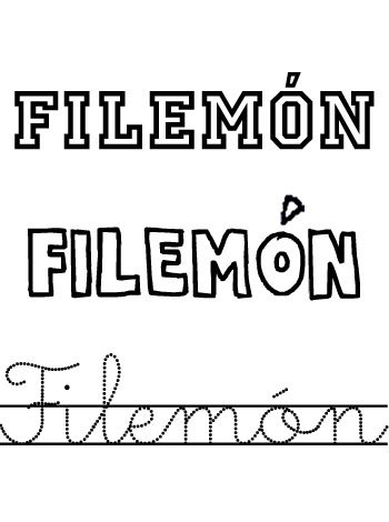 Filemón. Nombres para niños Filemón. Nombres para niños