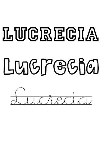 Lucrecia. Nombres para niñas Lucrecia. Nombres para niñas