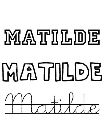 Matilde. Nombre para niñas Matilde. Nombre para niñas