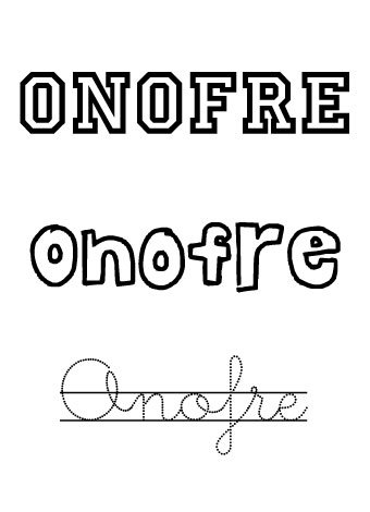 Onofre. Nombres para niños