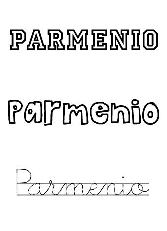 Parmenio. Nombres para niños