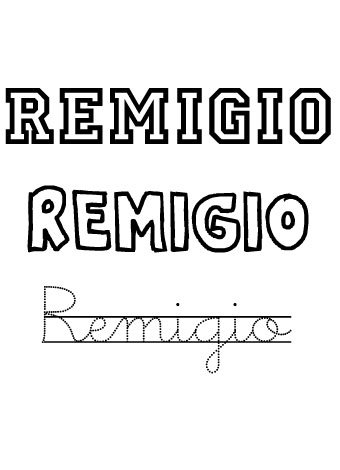 Remigio. Nombres para niños Remigio. Nombres para niños