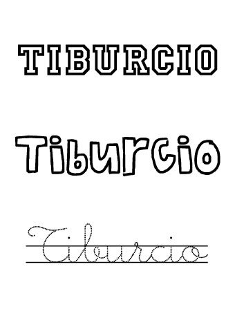 Tiburcio. Nombres para niños