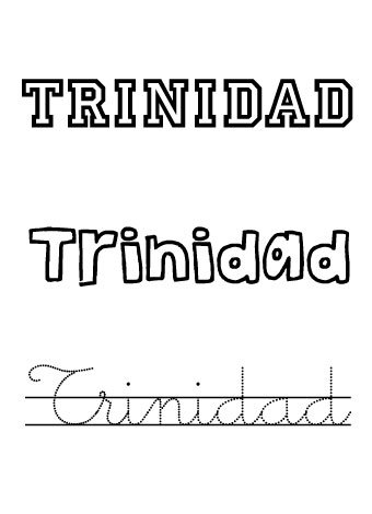 Trinidad. Nombres para niñas Trinidad. Nombres para niñas