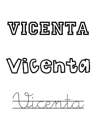 Vicenta. Nombres para niñas Vicenta. Nombres para niñas