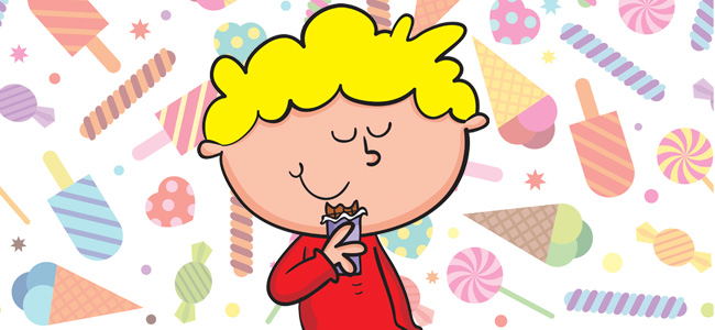 The boy and candies. Fábula The boy and candies. Fábula