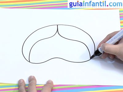 Antifaz de princesa para dibujar y pintar. Paso 1. Antifaz de princesa para dibujar y pintar. Paso 1.