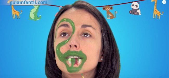 Maquillaje de serpiente