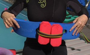 Cinturón con dos corchos